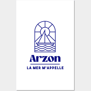 Arzon the sea is calling me - Brittany Morbihan 56 Sea Holidays Beach Posters and Art